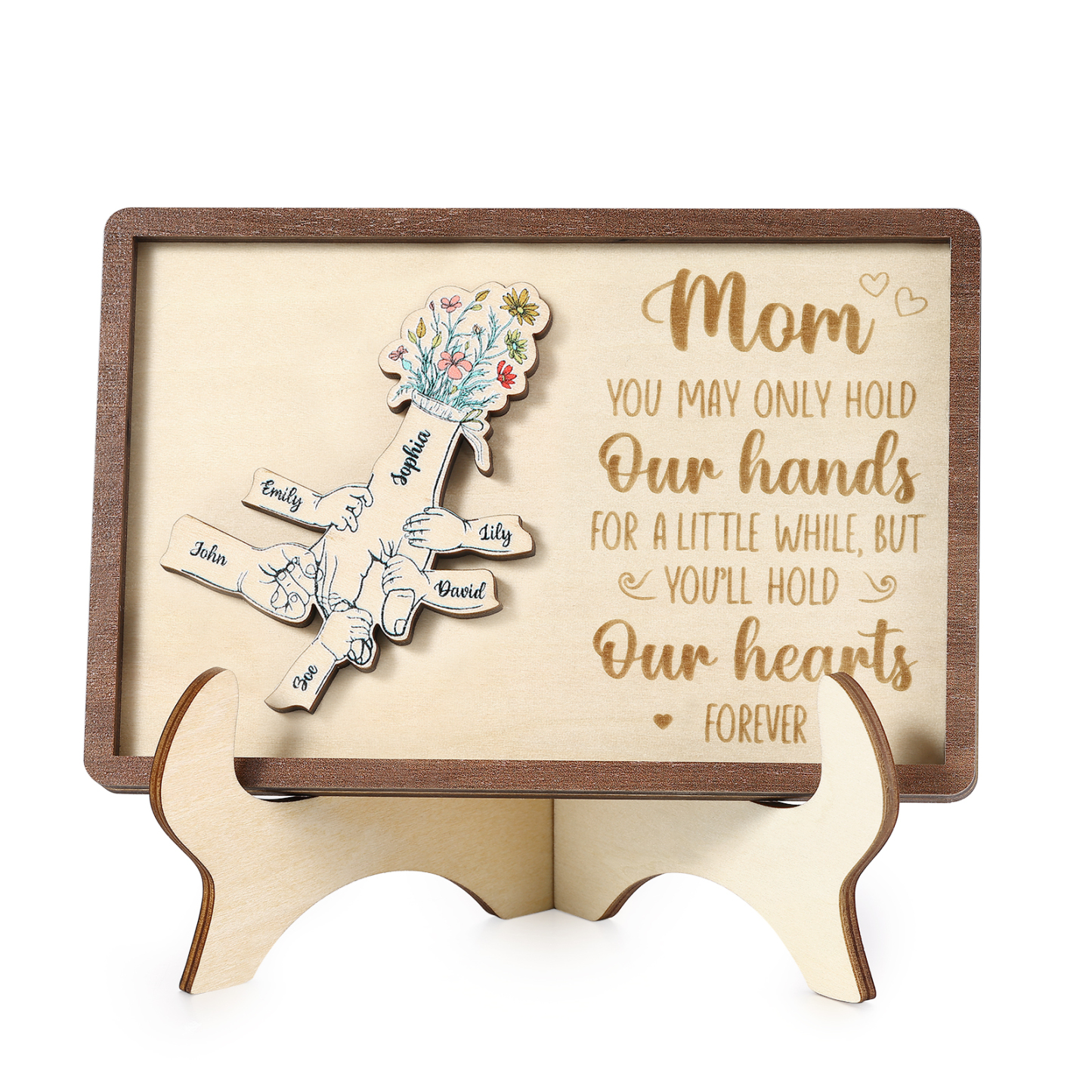 6 Names - Personalized Mother's Day Ornament Gifts for Mother