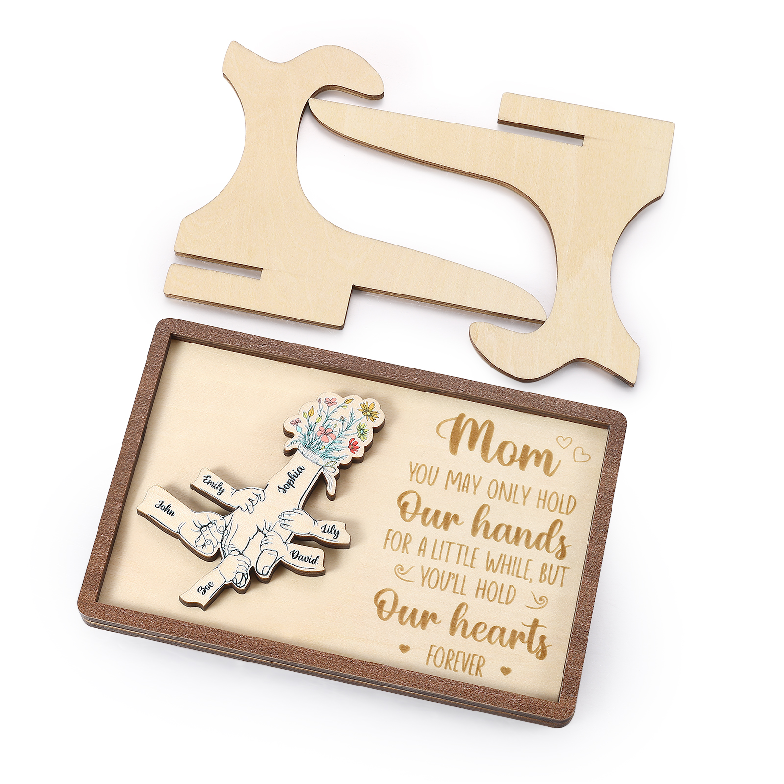 6 Names - Personalized Mother's Day Ornament Gifts for Mother