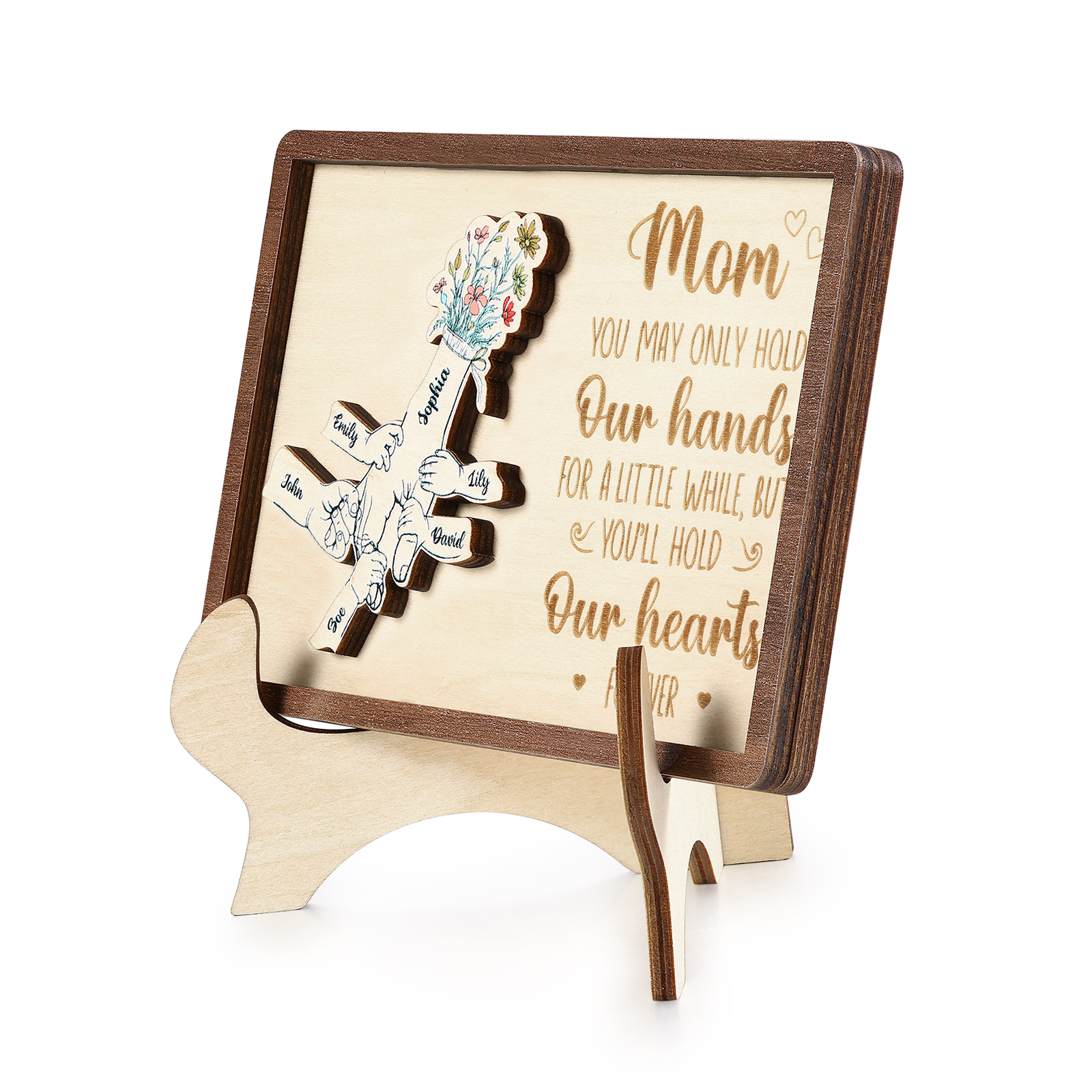 6 Names - Personalized Mother's Day Ornament Gifts for Mother