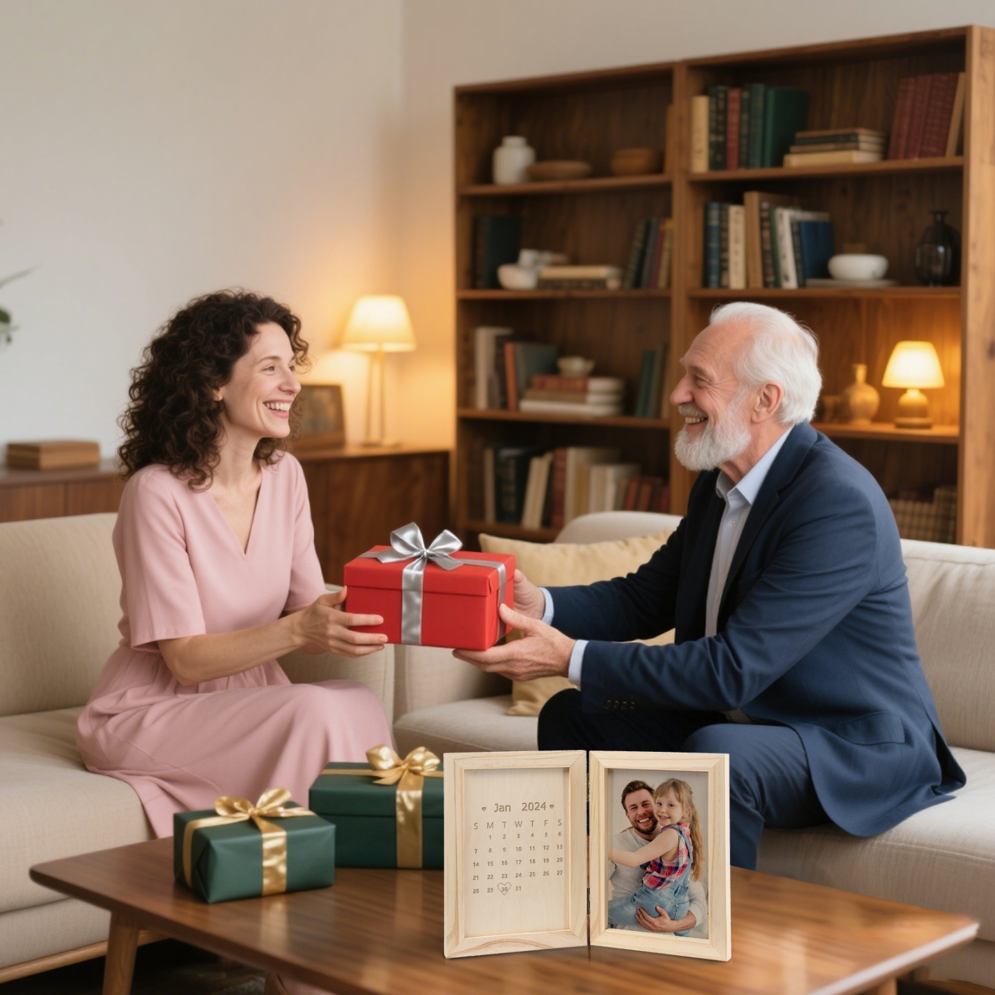 Personalized Wooden Frame with Photo and Date - Father’s Day Gift | Lorajewel