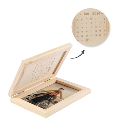 Personalized Wooden Frame with Photo and Date - Father’s Day Gift | Lorajewel