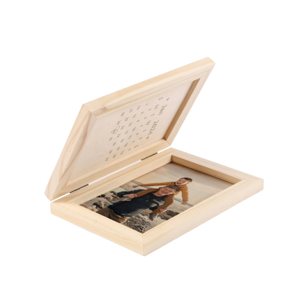 Personalized Wooden Frame with Photo and Date - Father’s Day Gift | Lorajewel