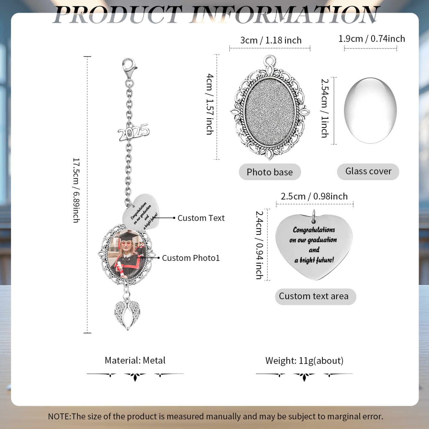 Personalized Graduation Hanging Ornament  – Custom Gift for Graduates | Lorajewel