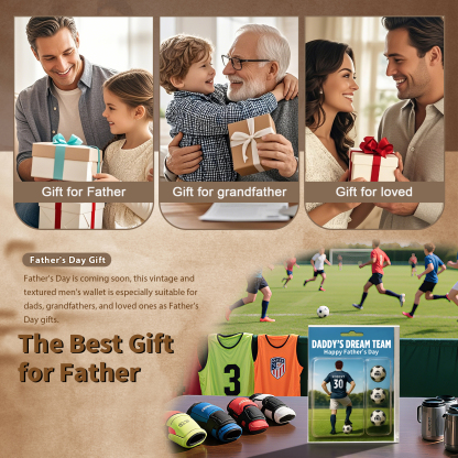 4 Names Personalized Football Dad Display Plaque – Custom Father's Day Gift | Lorajewel