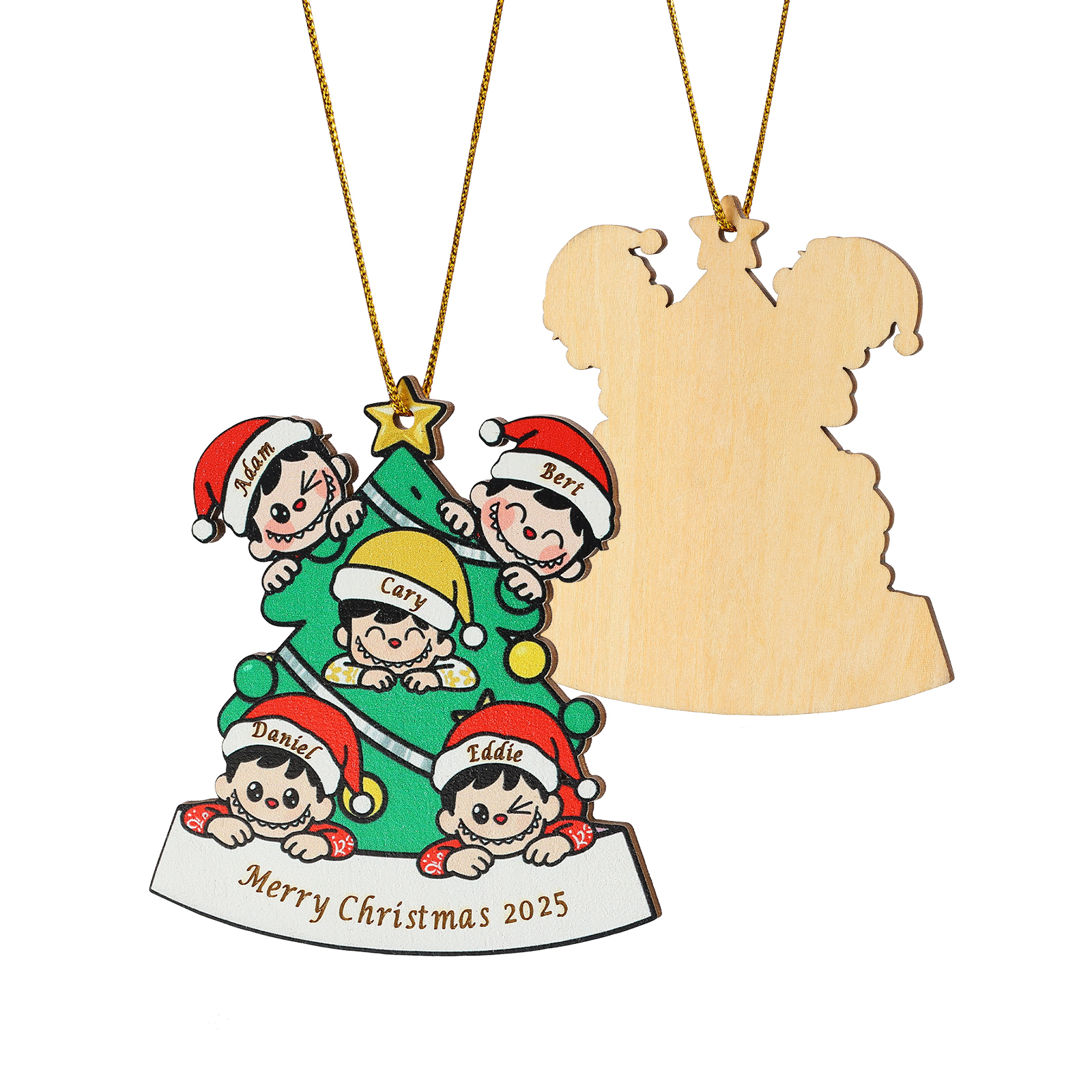 Personalized Family Christmas Tree Ornament 2025