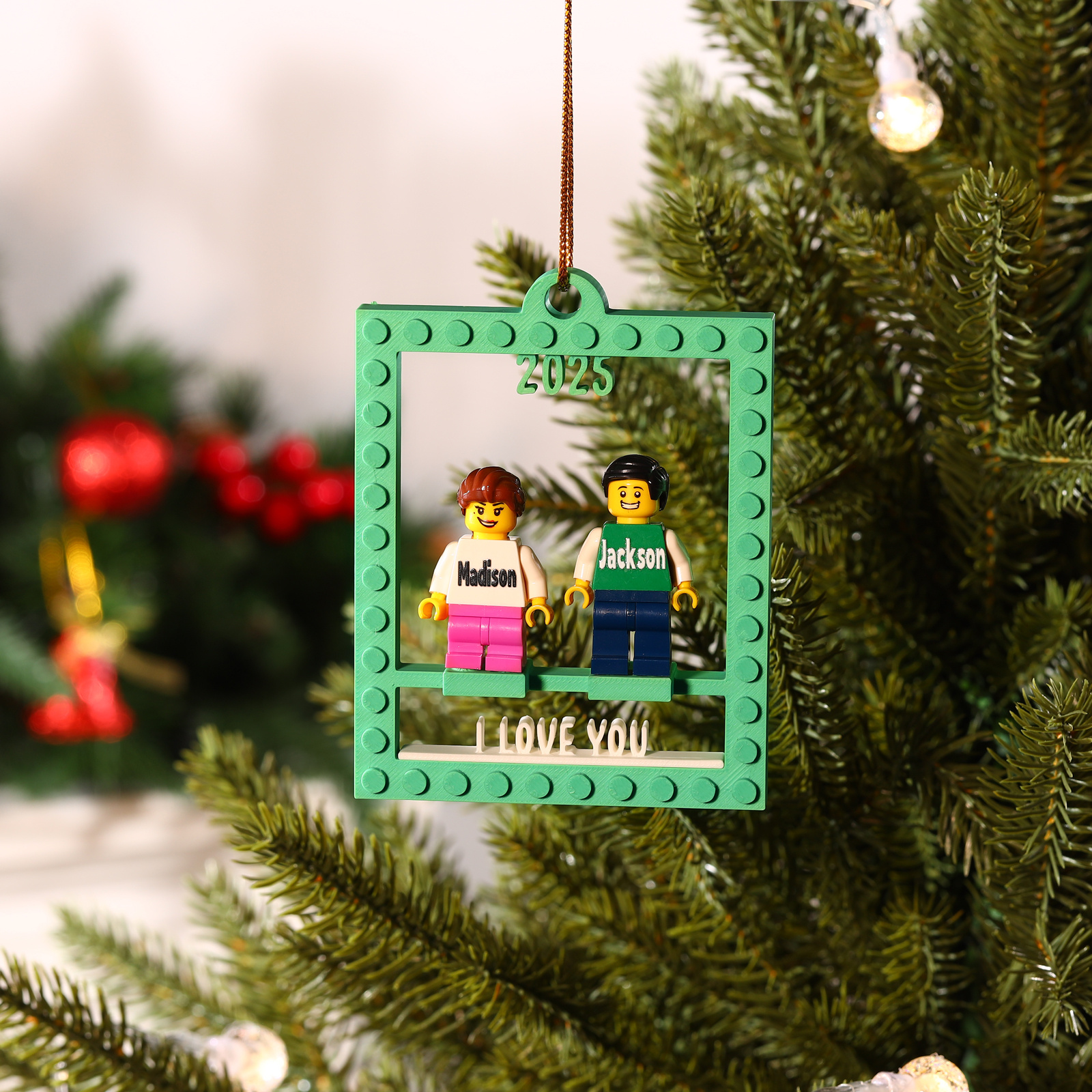 Personalized Minifigure Christmas Ornament