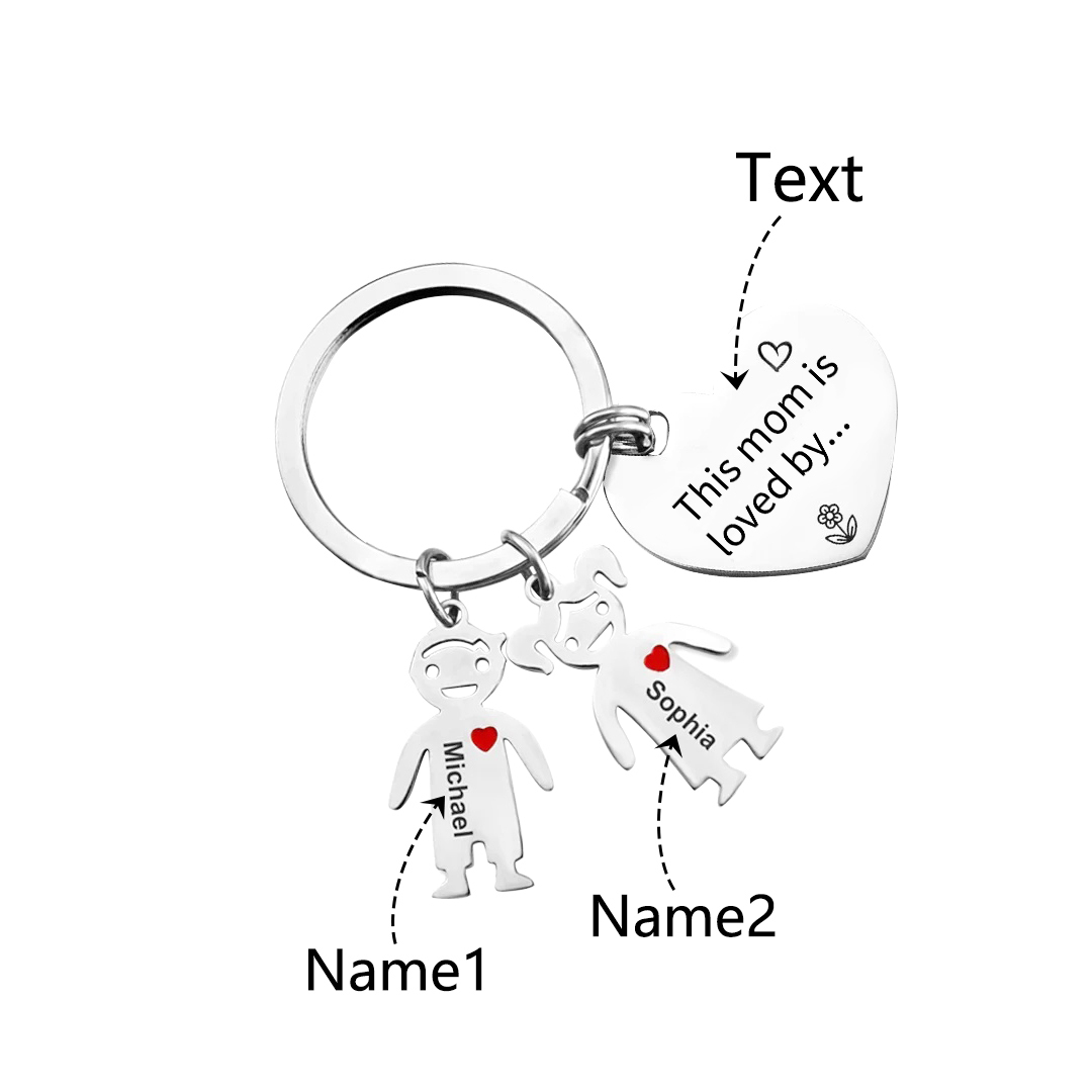 [Copy]Personalized Women Wallet Gift Set 1 Name & Birthflower Wallet 2 Dolls Keychain Gift Box Set Christmas Gifts