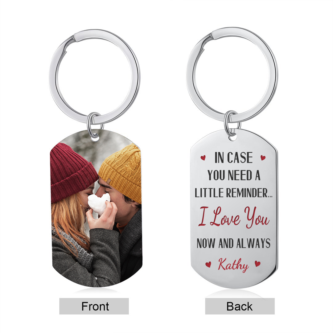 Personalized Keychain In Case You Need a Little Reminder I Love You Gift for Lover