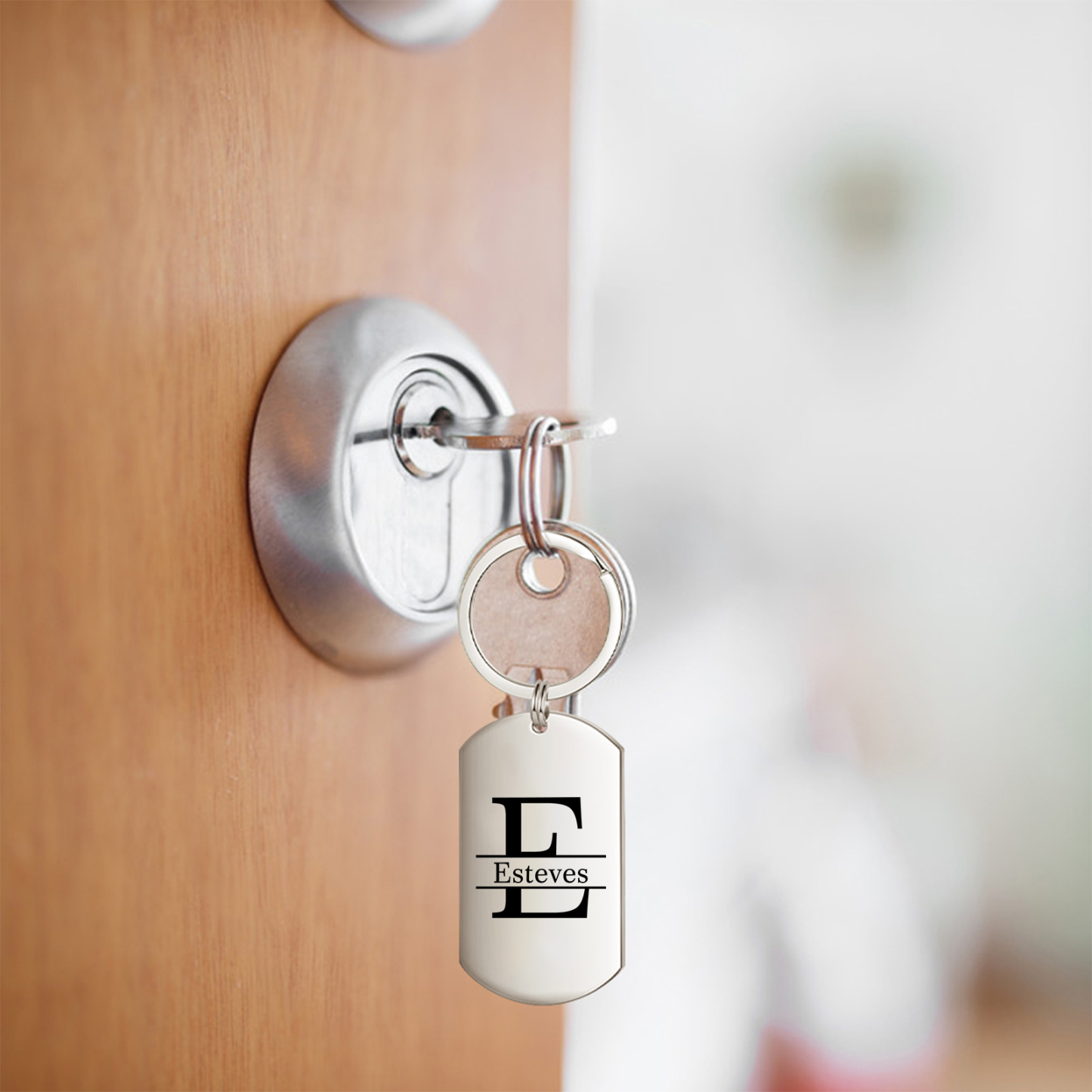 Personalized Photo Keychain Custom Name Photo Letter Valentines Day Gift for Him or Her