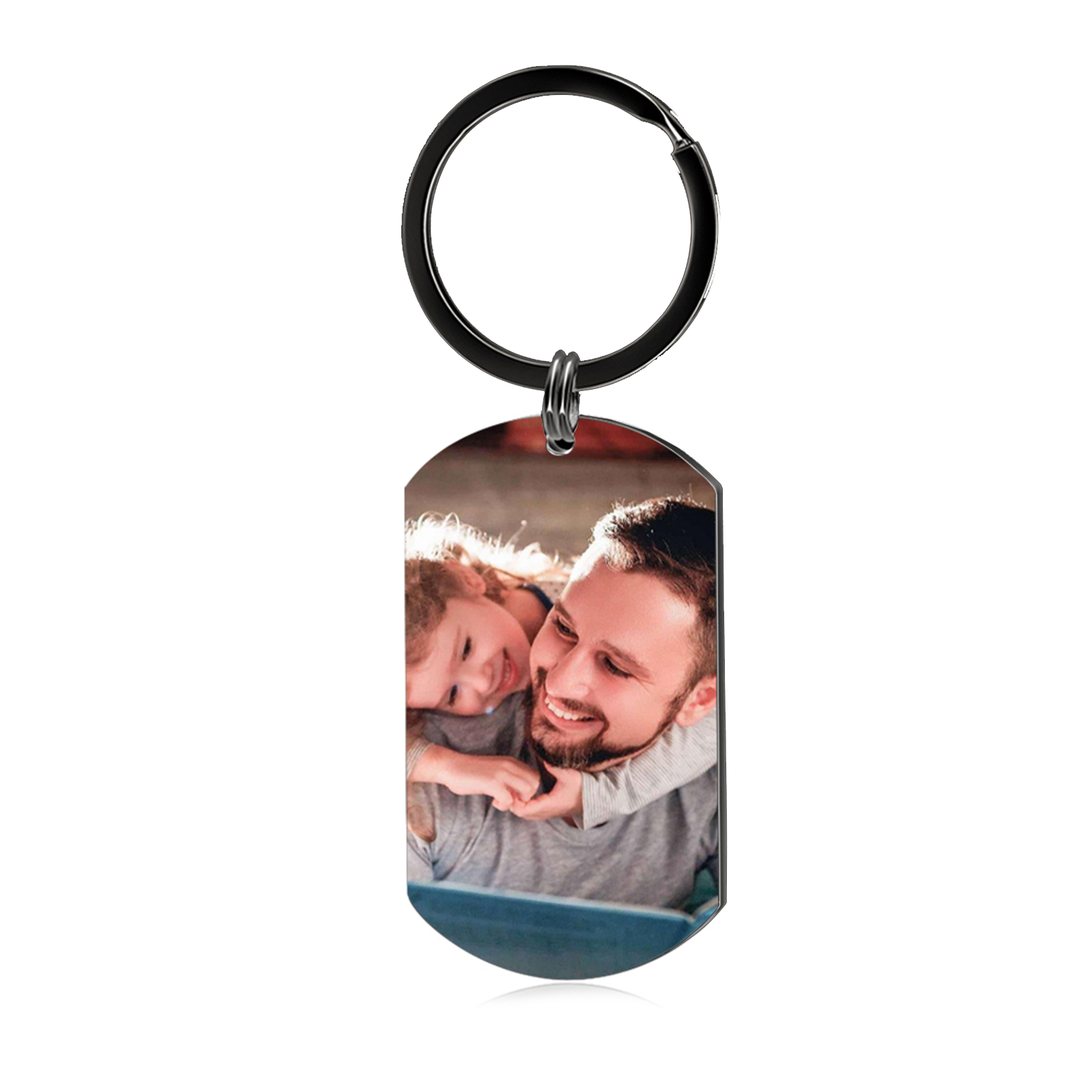 Personalized Photo Keychain Custom Name Photo Letter Valentines Day Gift for Him or Her