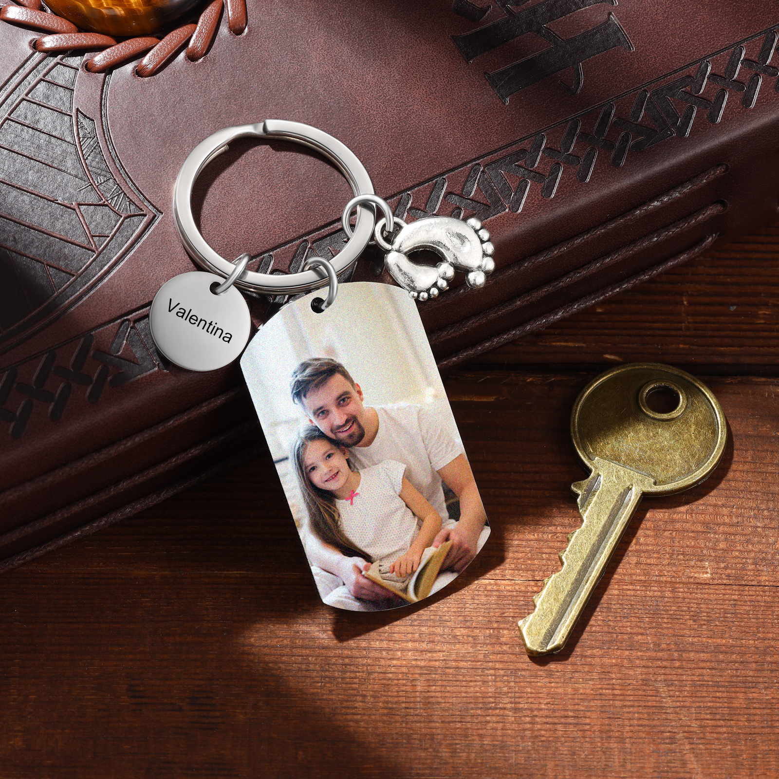 Personalised Name & Photo Keyring, Custom No Matter How Life Gets Gift for Dad | Jessemade