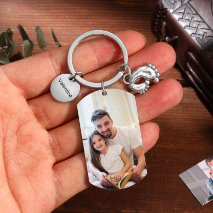 Personalised Name & Photo Keyring, Custom No Matter How Life Gets Gift for Dad | Jessemade