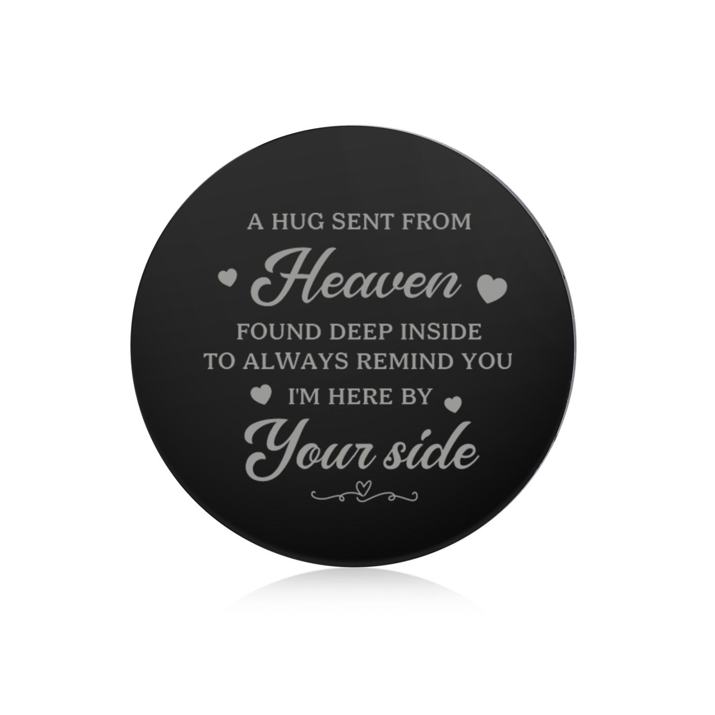 Personalized Photo Keyring with Hidden Message – A Hug from Heaven | Lorajewel