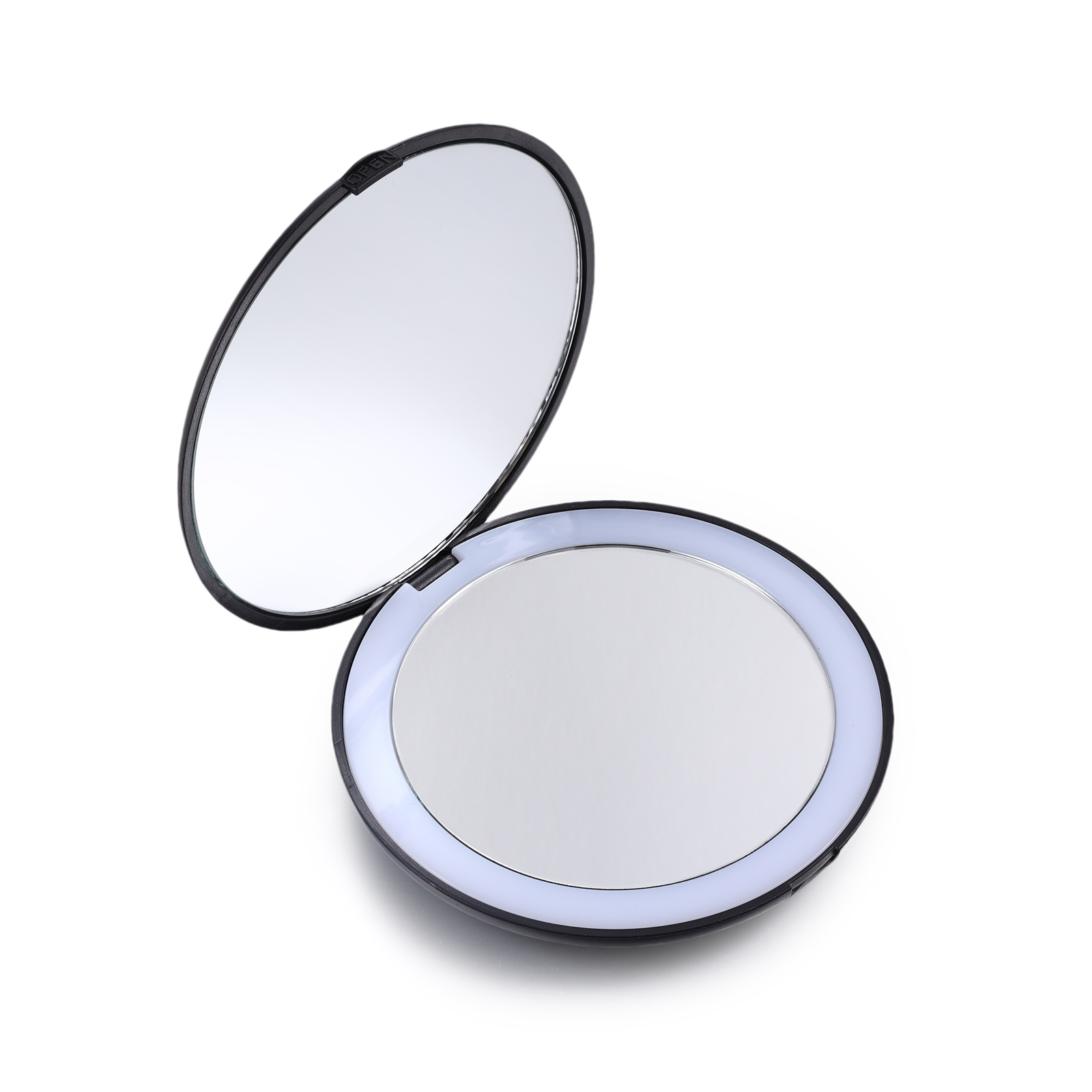 Personalized Birth Flower Pocket Mirror with Led Light Custom Name Compact Mirror Gifts for Her