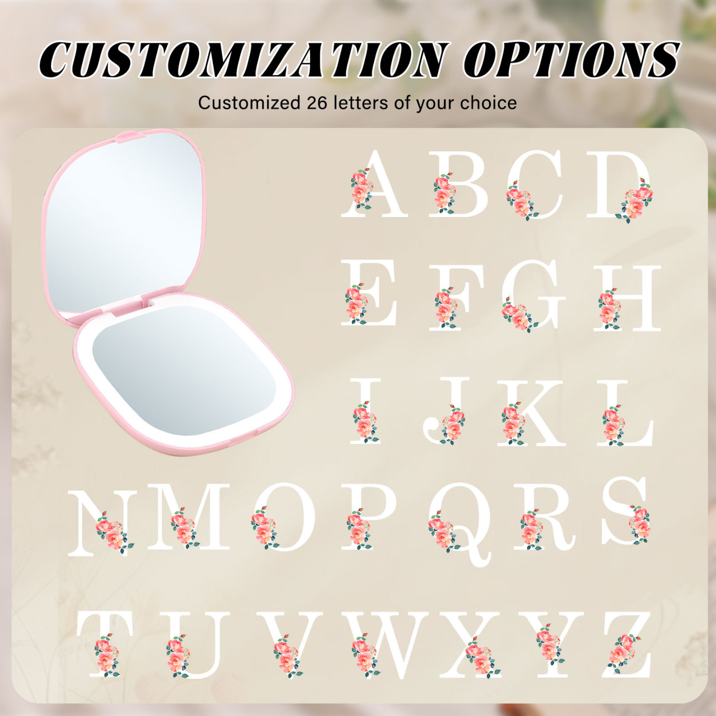 [Copy]Personalized Mirror Light Custom 2 Names Mirror Wall Decorations Infinity Love Couple Gifts