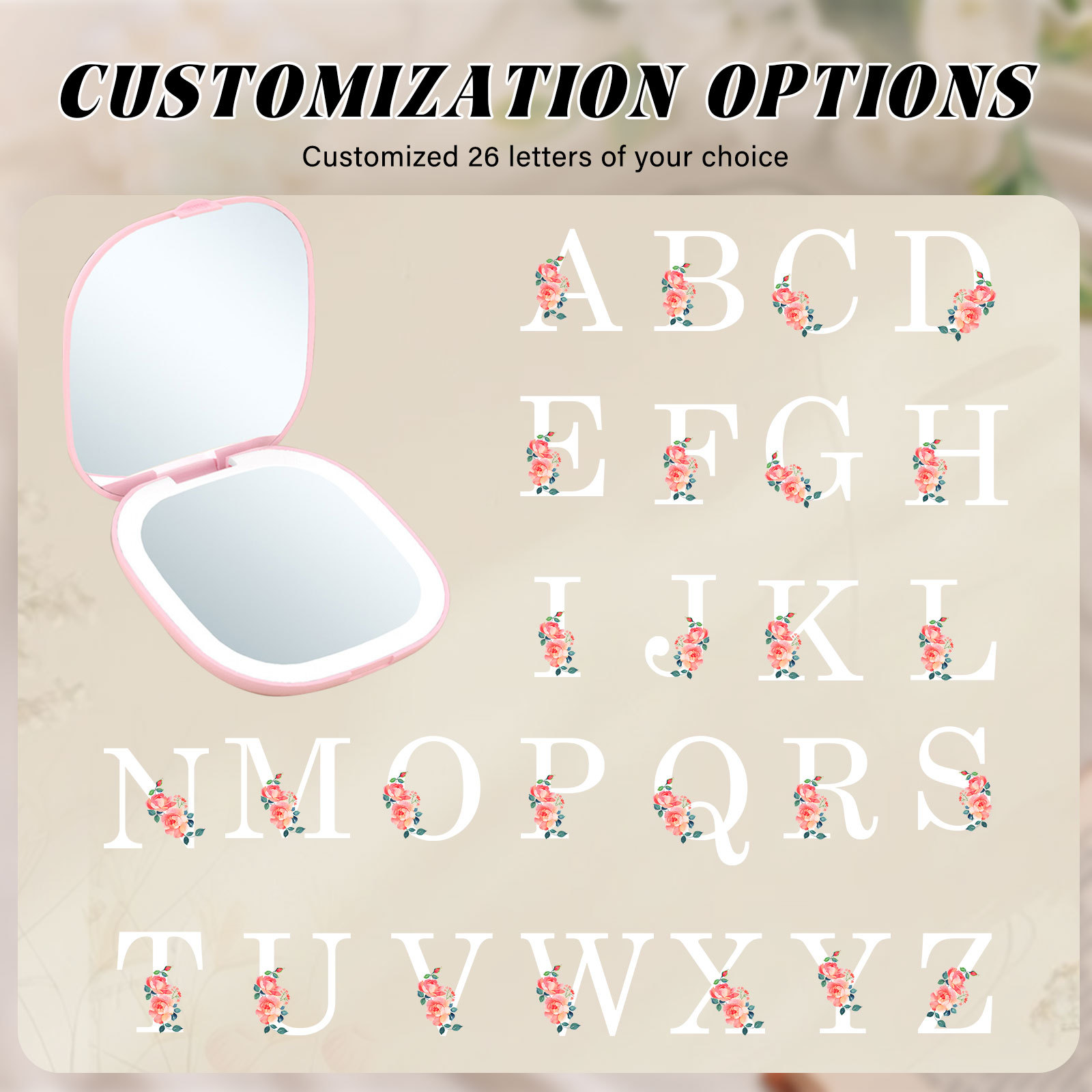 [Copy]Personalized Mirror Light Custom 2 Names Mirror Wall Decorations Infinity Love Couple Gifts