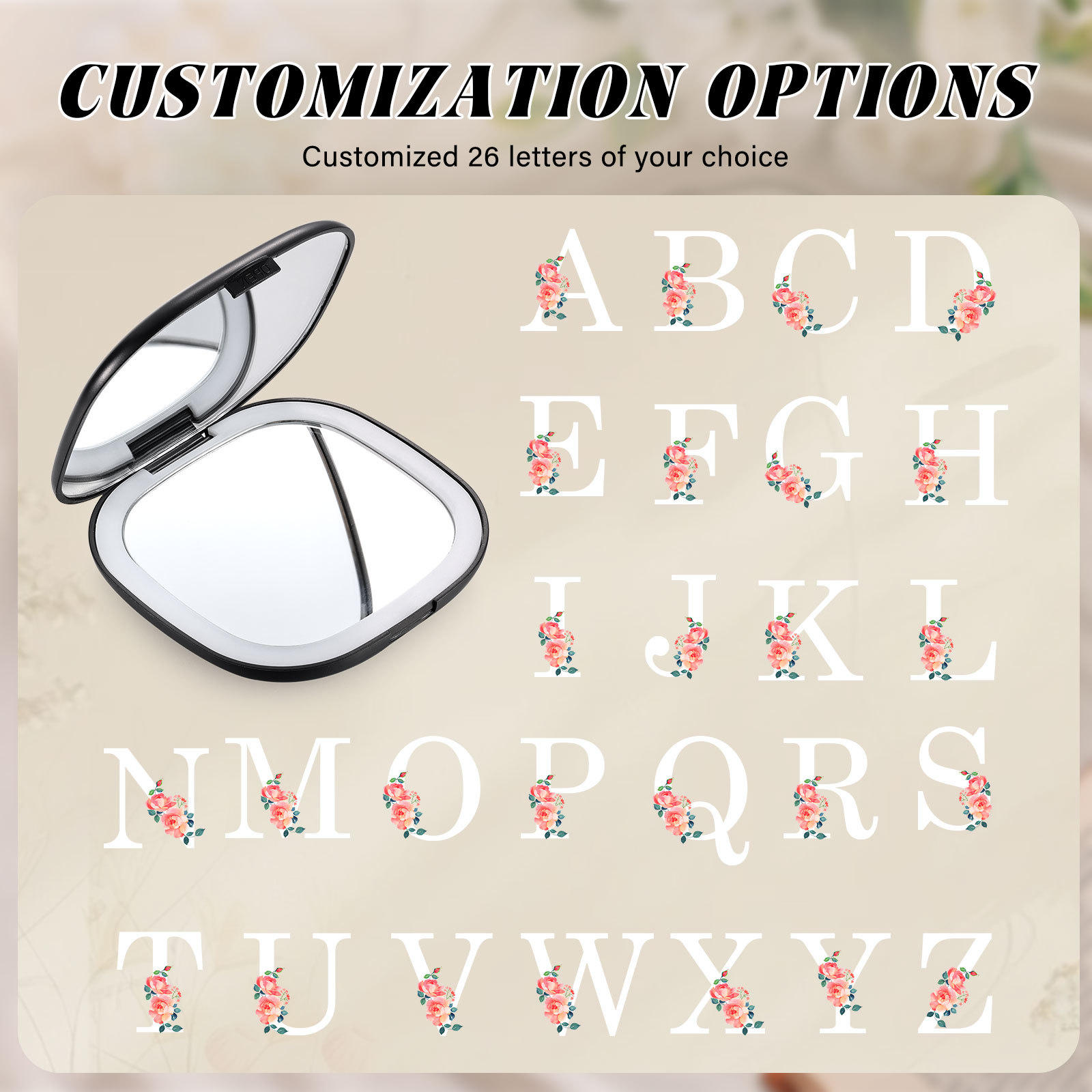 [Copy]Personalized Mirror Light Custom 2 Names Mirror Wall Decorations Infinity Love Couple Gifts