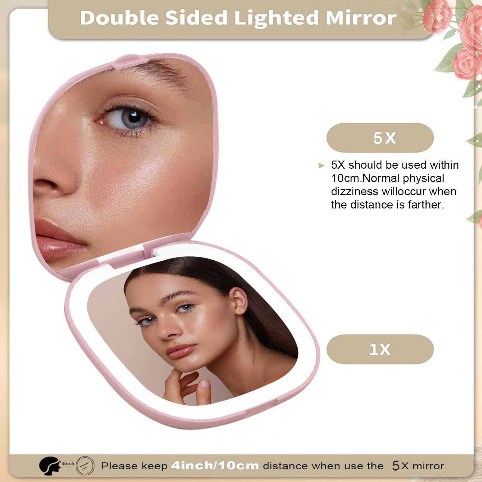 [Copy]Personalized Mirror Light Custom 2 Names Mirror Wall Decorations Infinity Love Couple Gifts