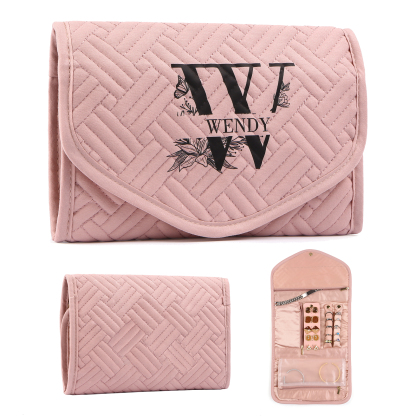 Personalized Name Multi-Functional Storage Jewelry Bag Custom Makeup Bag Jewelry Storage Gifts for Her