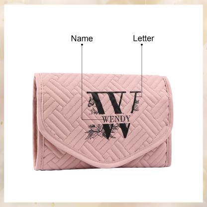 Personalized Name Multi-Functional Storage Jewelry Bag Custom Makeup Bag Jewelry Storage Gifts for Her