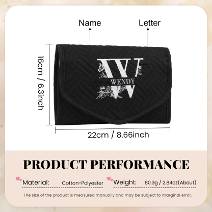 Personalized Name Multi-Functional Storage Jewelry Bag Custom Makeup Bag Jewelry Storage Gifts for Her