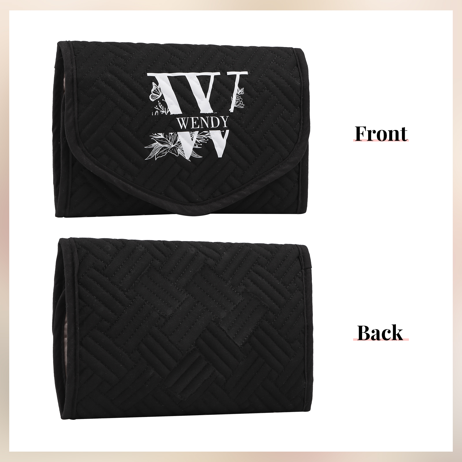 Personalized Name Multi-Functional Storage Jewelry Bag Custom Makeup Bag Jewelry Storage Gifts for Her