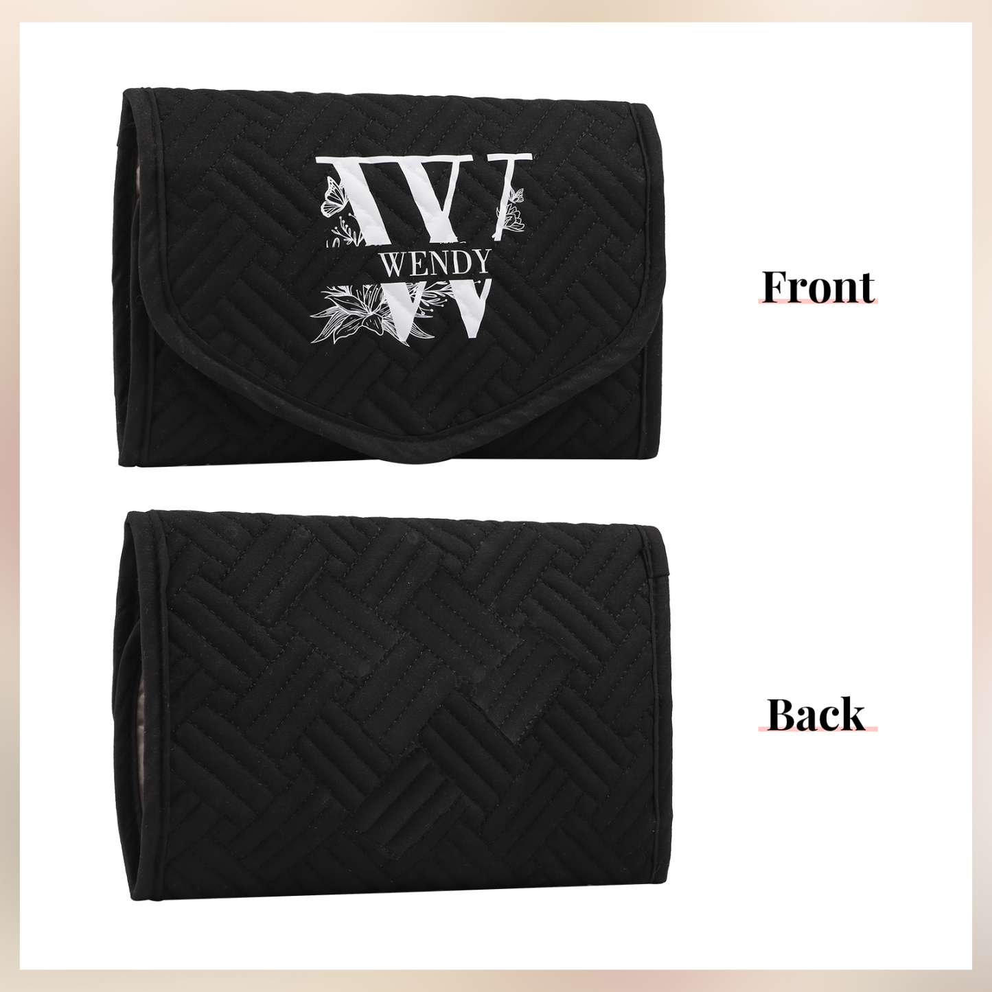 Personalized Name Multi-Functional Storage Jewelry Bag Custom Makeup Bag Jewelry Storage Gifts for Her