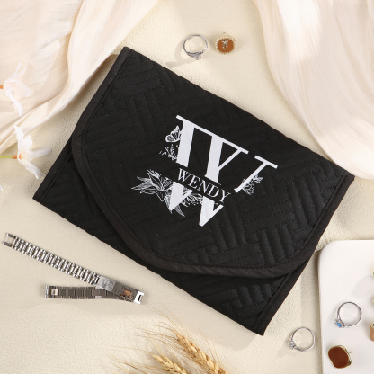 Personalized Name Multi-Functional Storage Jewelry Bag Custom Makeup Bag Jewelry Storage Gifts for Her