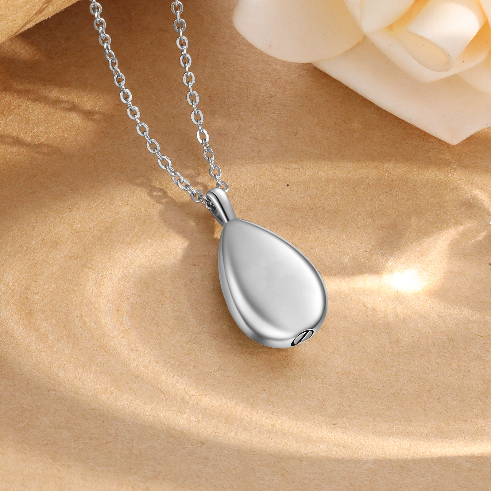 Personalized Memorial Ashes Necklace Custom Photo Commemorative Gifts - I Will Carry You Until I See You Again