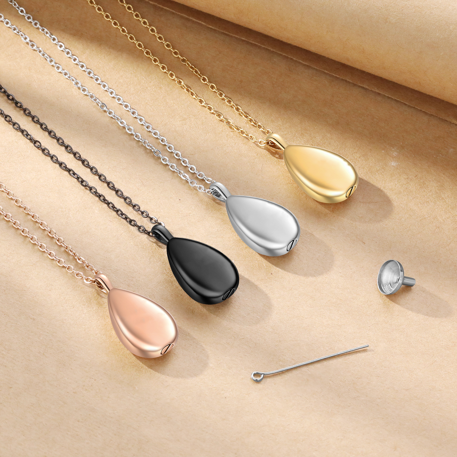 Personalized Memorial Ashes Necklace Custom Photo Commemorative Gifts - I Will Carry You Until I See You Again