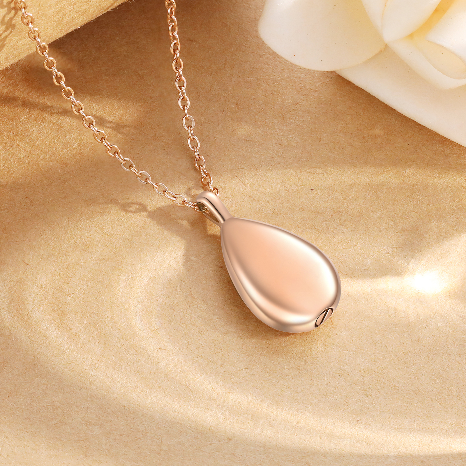 Personalized Memorial Ashes Necklace Custom Photo Commemorative Gifts - I Will Carry You Until I See You Again