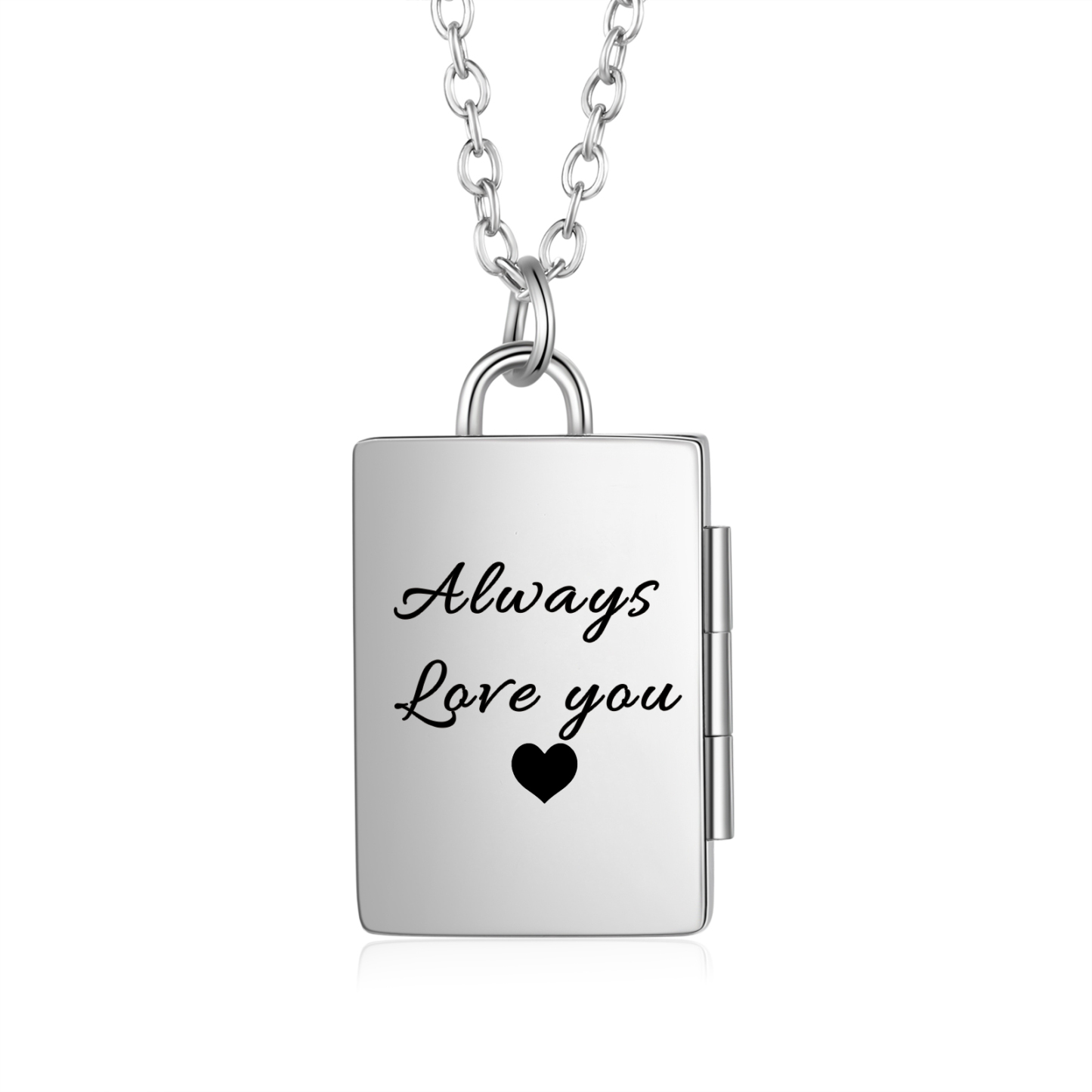 Personalized 2 Photos Frame Necklace A Heartwarming Custom Gift for Her