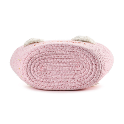 Personalized Name Handbag Cute Pink Pastel Rainbow Basket Rope Bag Kids Rainbow Purses Gift for Kids