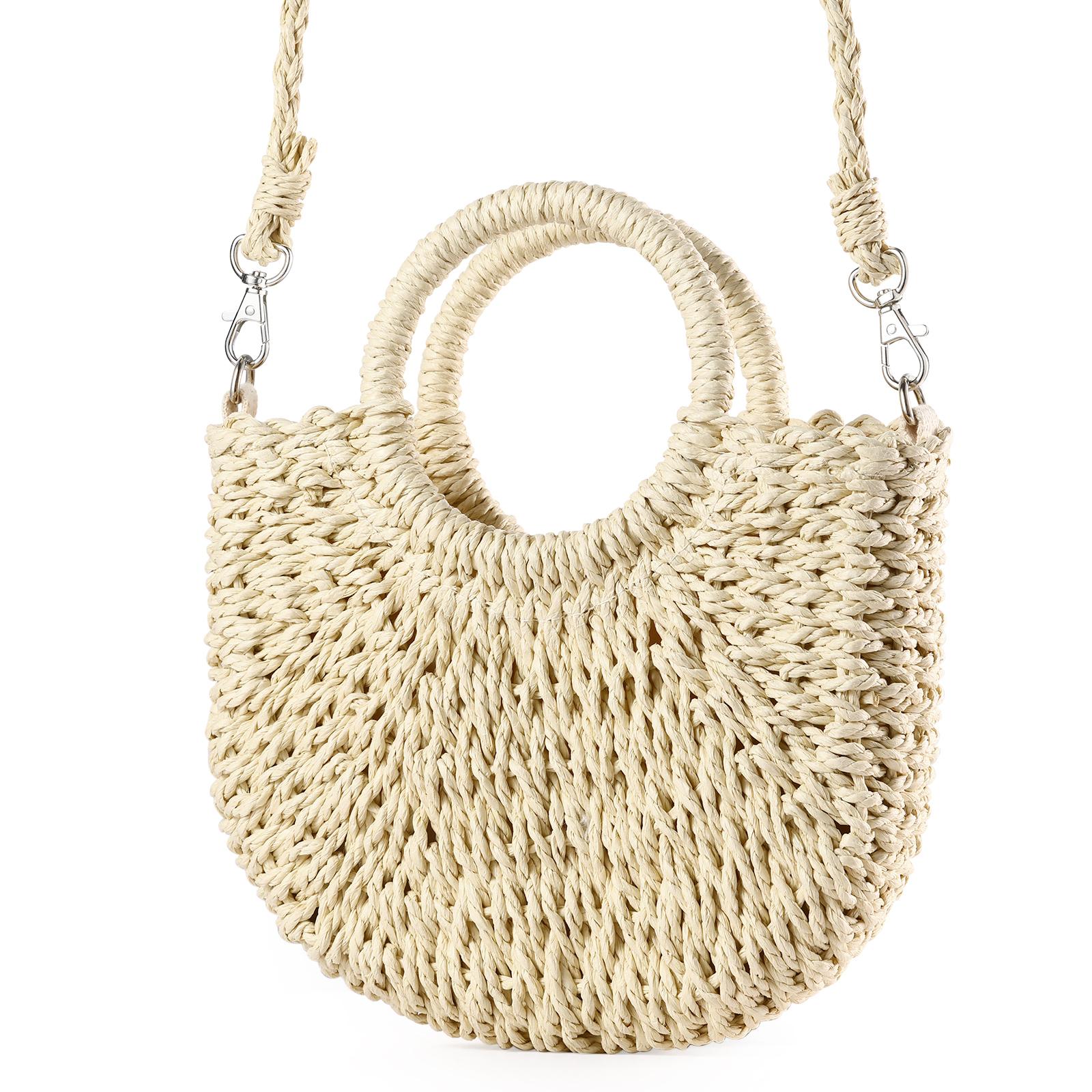 Personalized Name Straw Bags Custom Womens Straw Crossbody Bag Beach Handbag Gift for Her