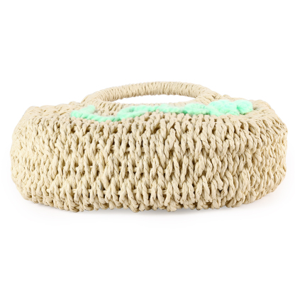 Personalized Name Straw Bags Custom Womens Straw Crossbody Bag Beach Handbag Gift for Her