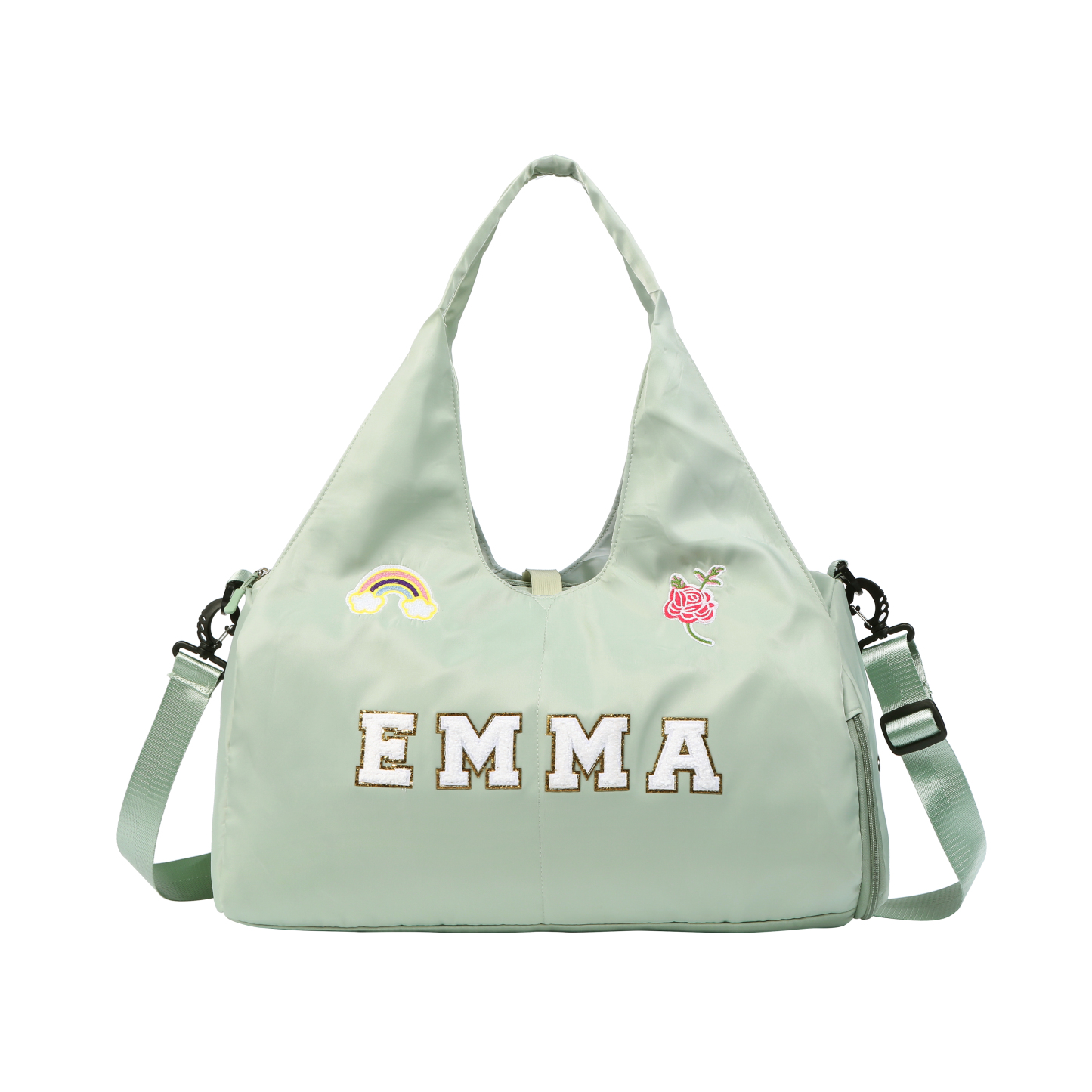 Personalized Dance Bag with Custom Name & Embroidery Patches for Women & Girls | Lorajewel