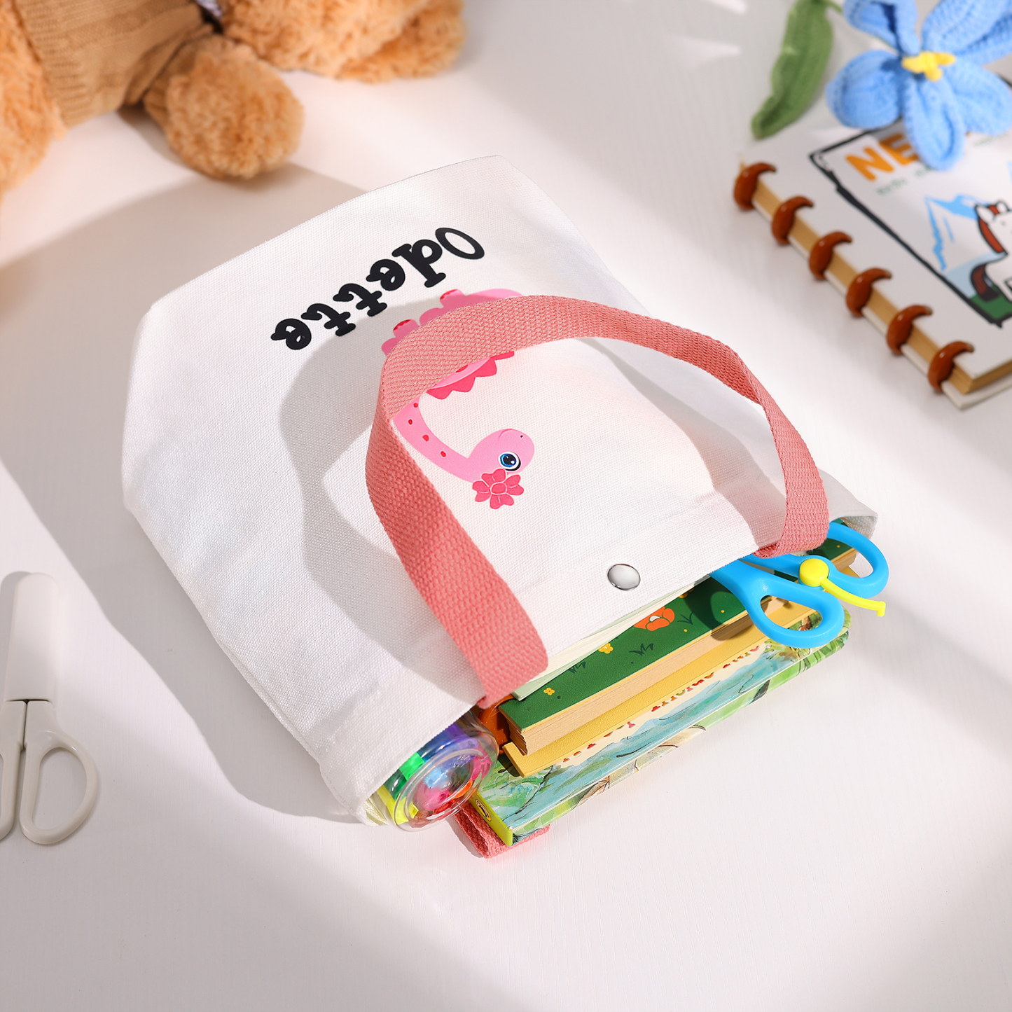Personalized Back to School Tote Bag for Kids with Custom Name - Back to School Gift | Lorajewel