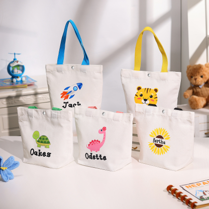 Personalized Back to School Tote Bag for Kids with Custom Name - Back to School Gift | Lorajewel