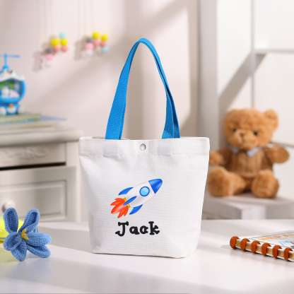 Personalized Back to School Tote Bag for Kids with Custom Name - Back to School Gift | Lorajewel