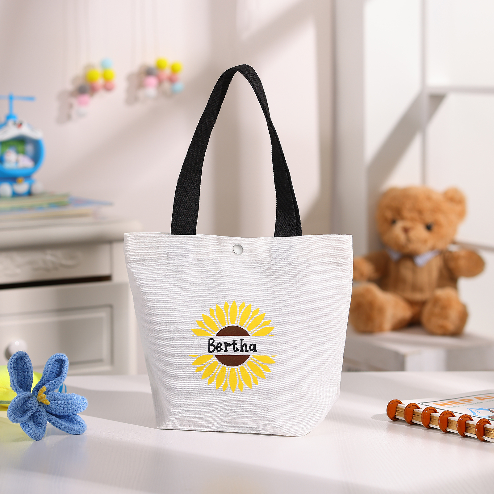 Personalized Back to School Tote Bag for Kids with Custom Name - Back to School Gift | Lorajewel