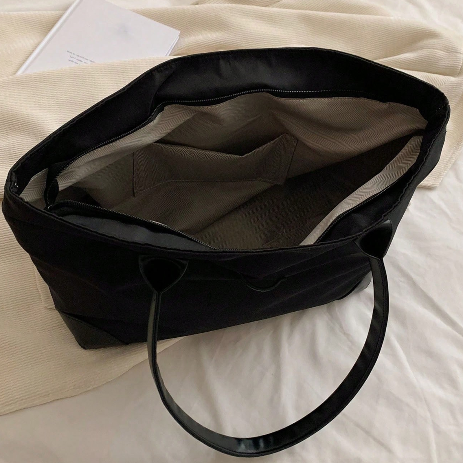 Personalized Nylon Shoulder Bag with Custom Name – Gift for Women | Lorajewel