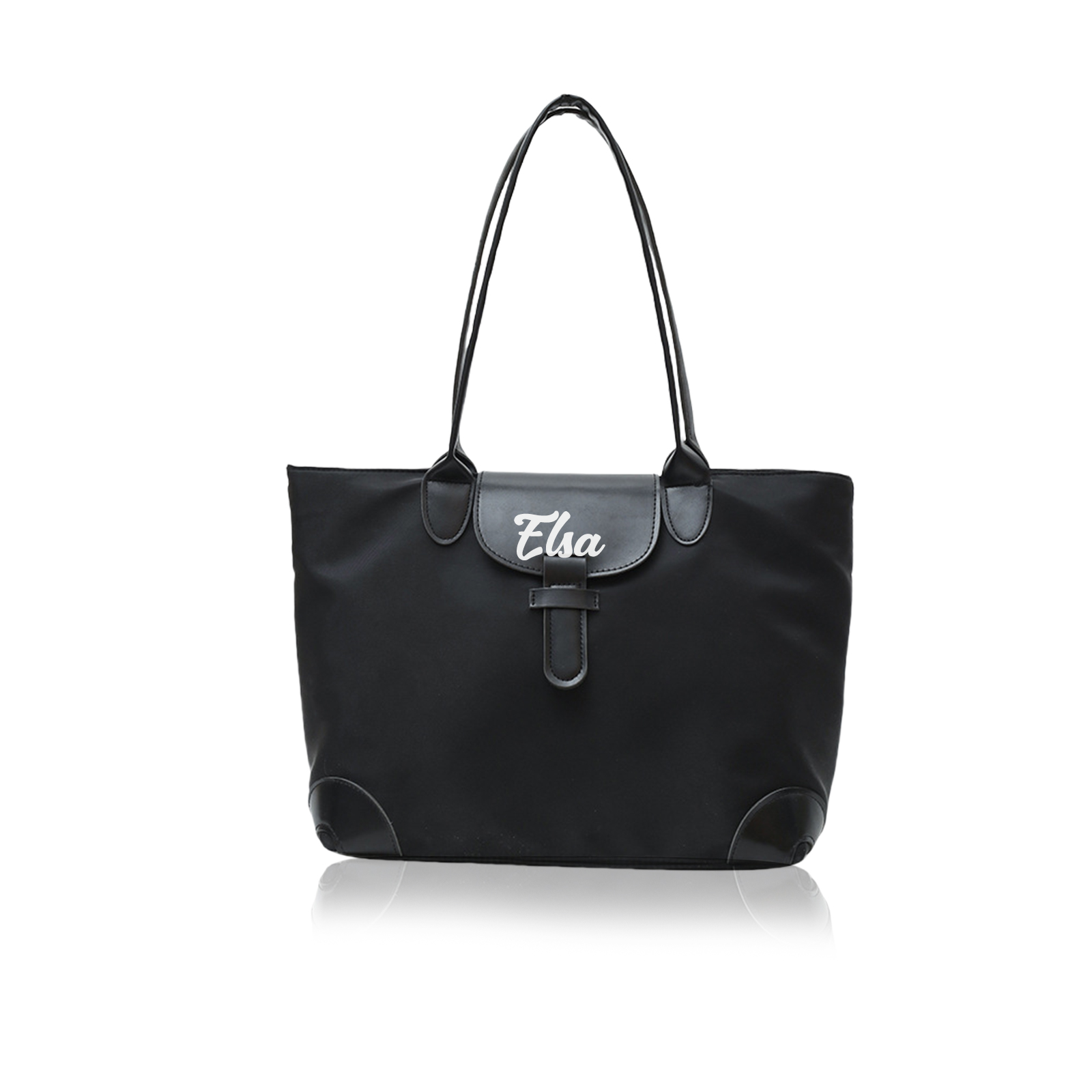 Personalized Nylon Shoulder Bag with Custom Name – Gift for Women | Lorajewel