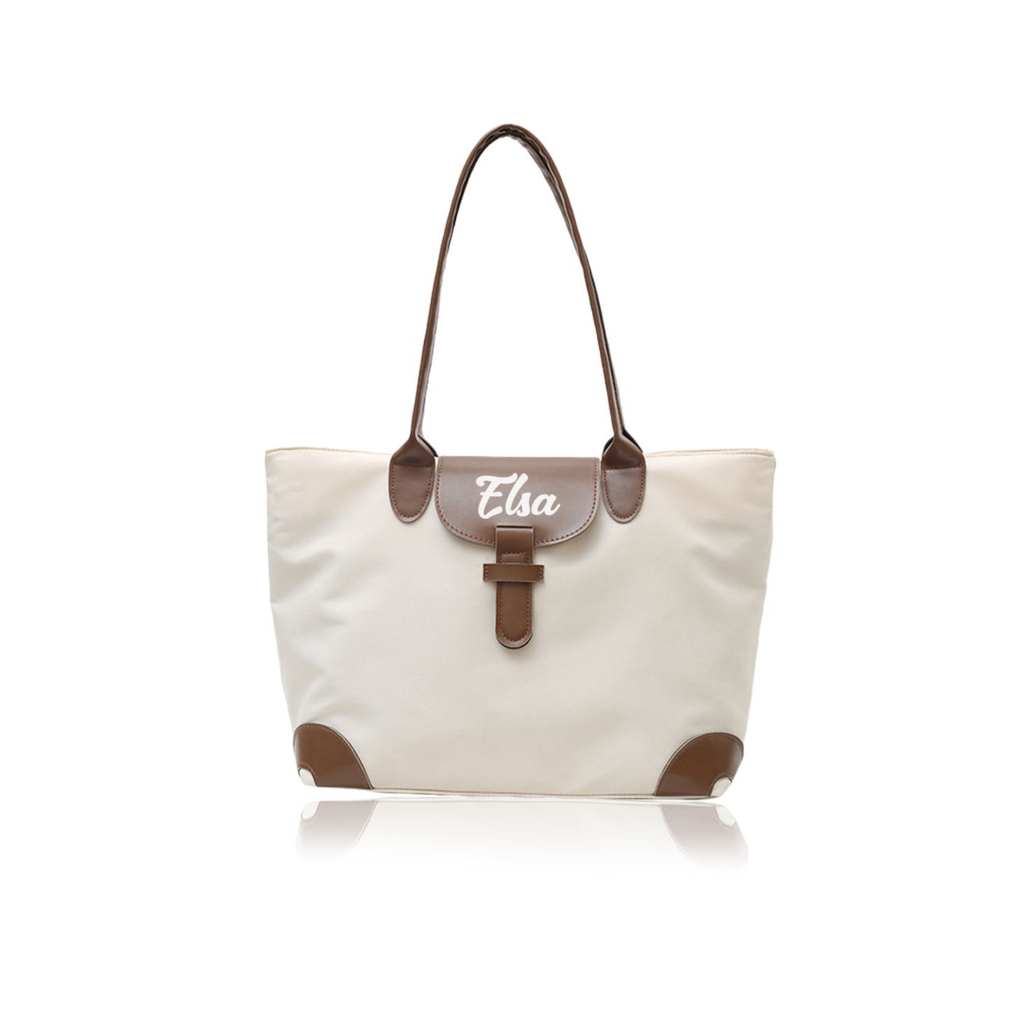 Personalized Nylon Shoulder Bag with Custom Name – Gift for Women | Lorajewel