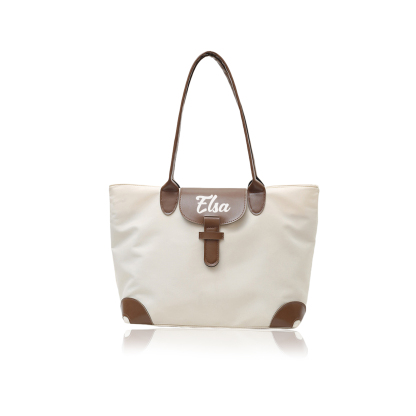 Personalized Nylon Shoulder Bag with Custom Name – Gift for Women | Lorajewel