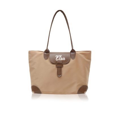 Personalized Nylon Shoulder Bag with Custom Name – Gift for Women | Lorajewel