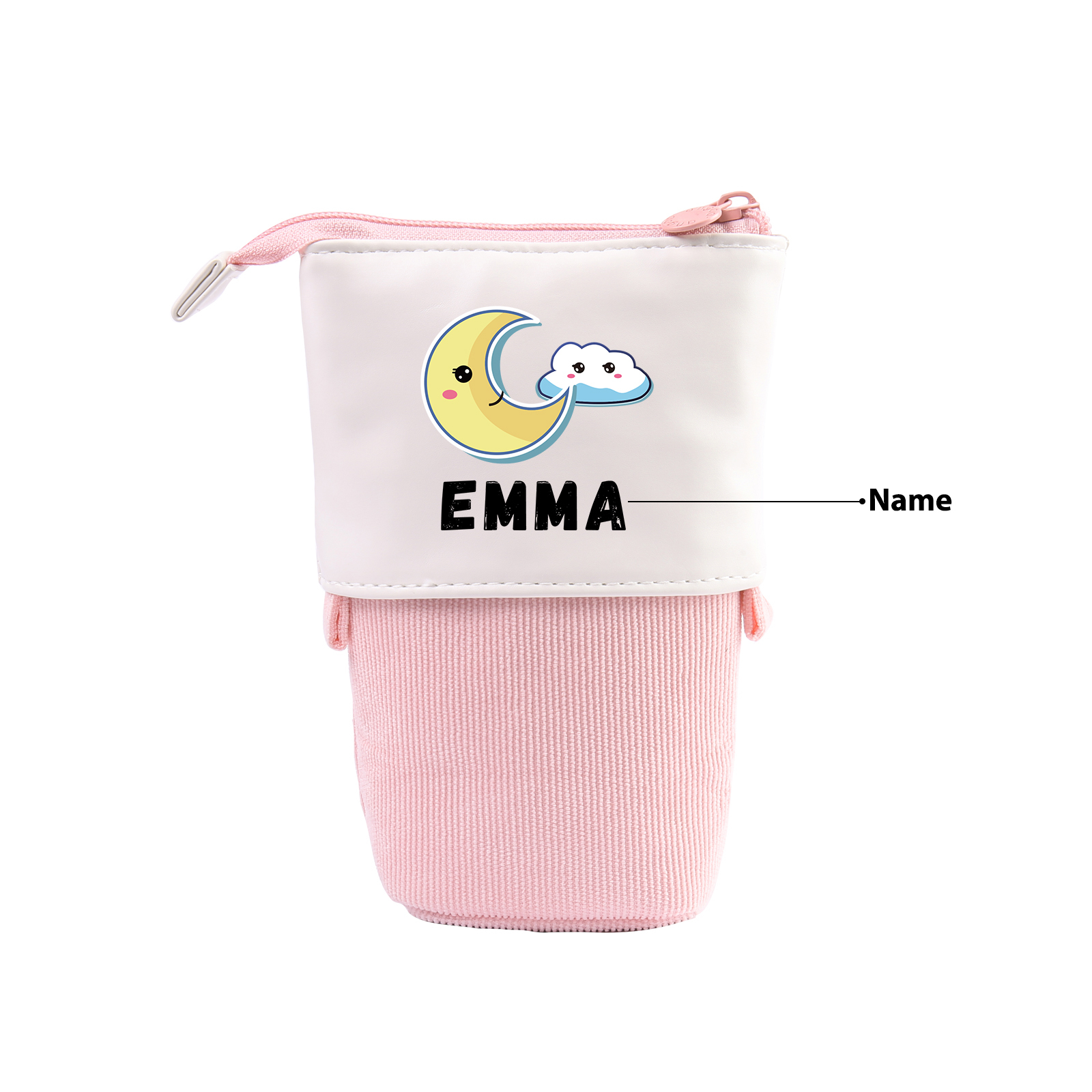 Personalized Pencil Case Custom Name Cloud Pen Pouch Back To School Gifts for Boys Girls