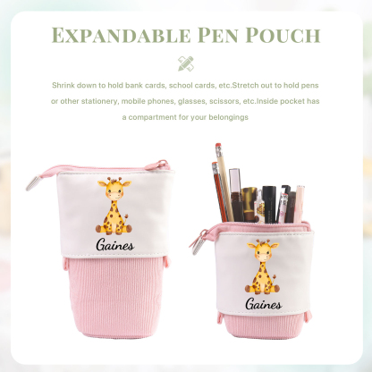 [Copy]Personalized Pencil Case Custom Name & Vehicle Pattern Pen Pouch Back To School Gift for Sons Daughters