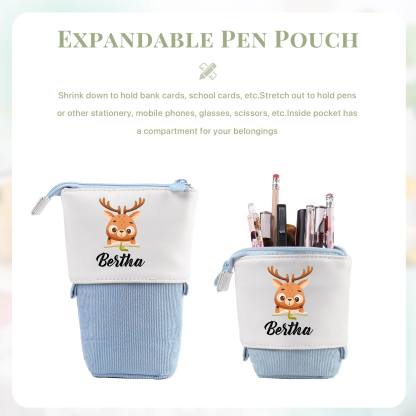 [Copy]Personalized Pencil Case Custom Name & Dinosaur Pattern Pen Pouch Back To School Gift for Boys Girls