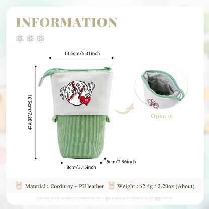 [Copy]Personalized Pencil Case Custom Name & Animals Pattern Pen Pouch Back To School Gift for Kids