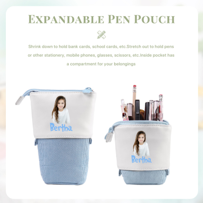 [Copy]Personalized Pencil Case Custom Name & Dinosaur Pattern Pen Pouch Back To School Gift for Kids